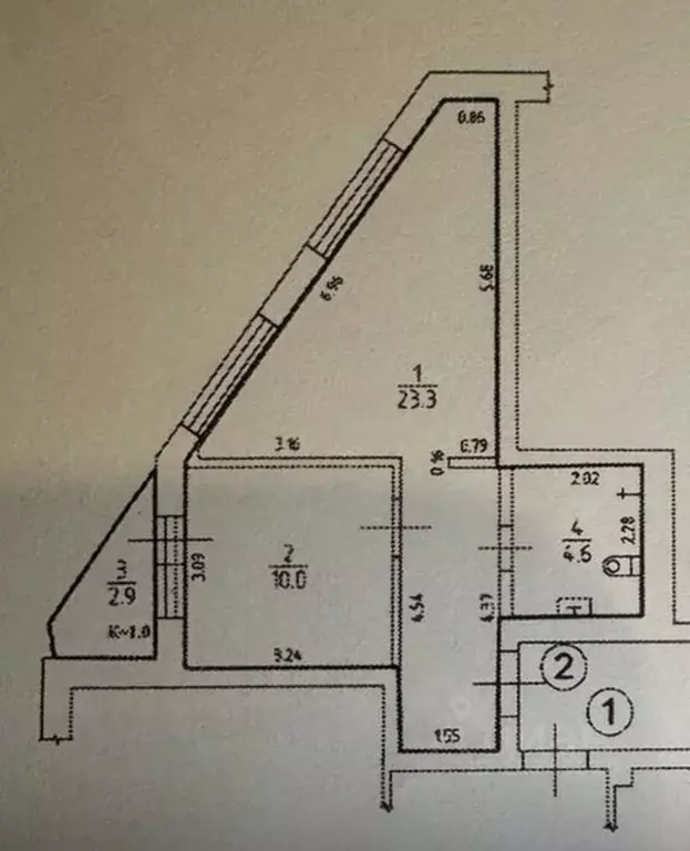 1-к кв. Калининградская область, Светлогорск Зеленая ул., 1А (41.0 м) - Фото 1