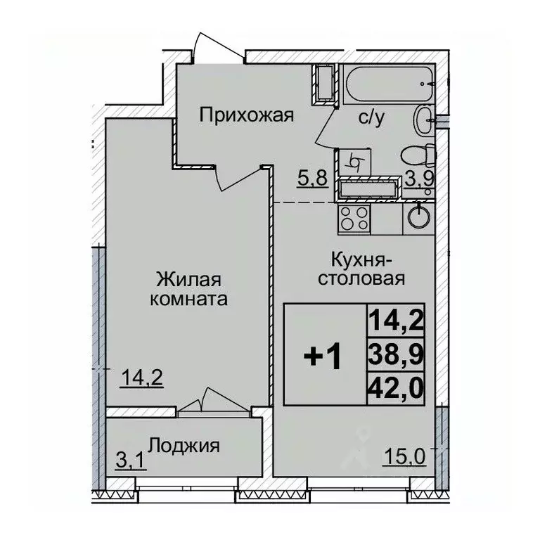 1-к кв. Нижегородская область, Нижний Новгород Горизонты Нижнего жилой ... - Фото 0