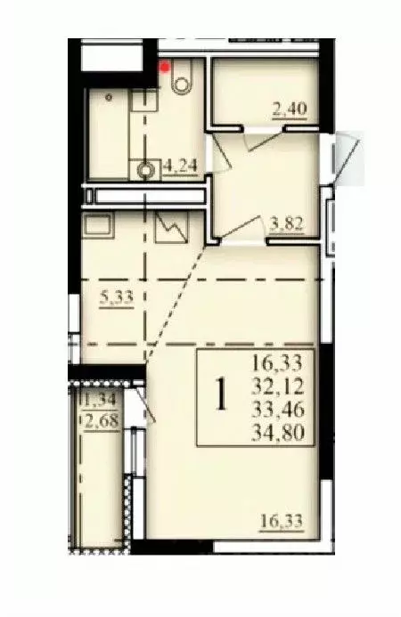 1-к кв. Башкортостан, Уфа Затон-Восточный жилрайон, Паруса жилой ... - Фото 0