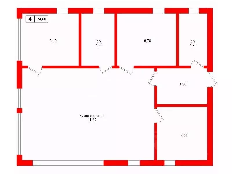 Дом в Ленинградская область, Гатчинский муниципальный округ, пос. ... - Фото 2