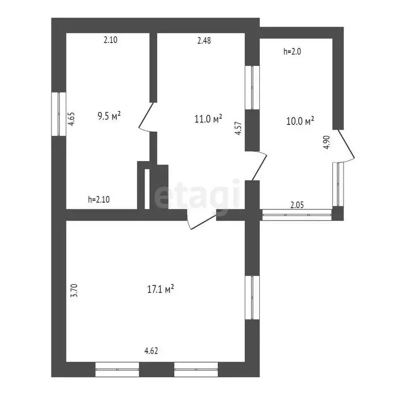 Дом в Яркое Поле, Привокзальная улица, 71 (88.4 м) - Фото 1