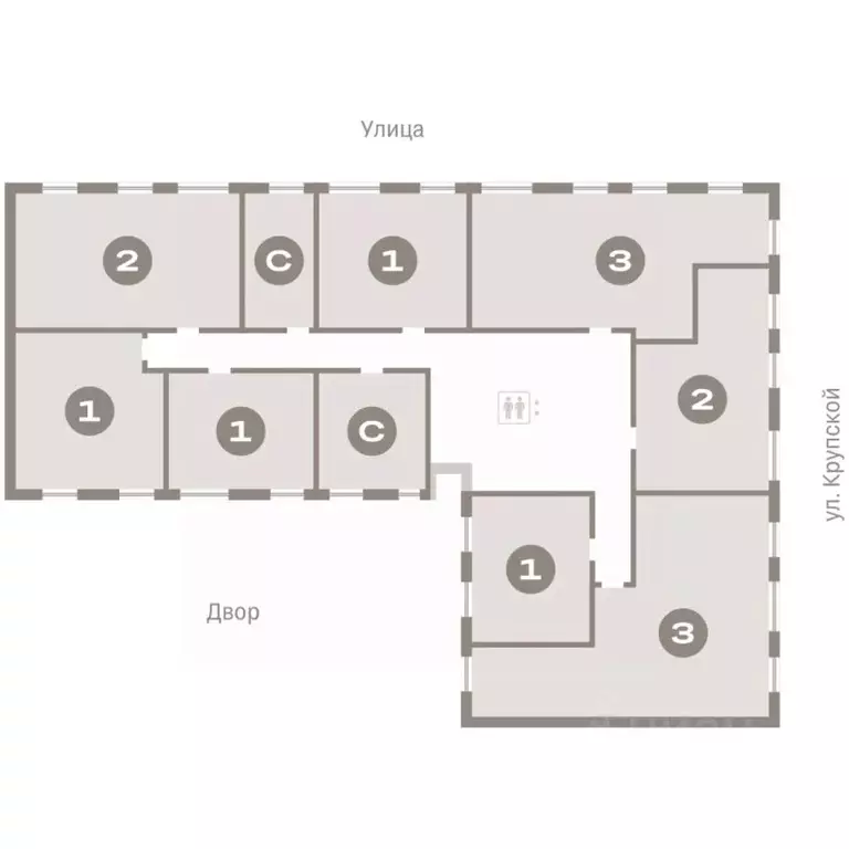 2-к кв. Омская область, Омск  (55.65 м) - Фото 1