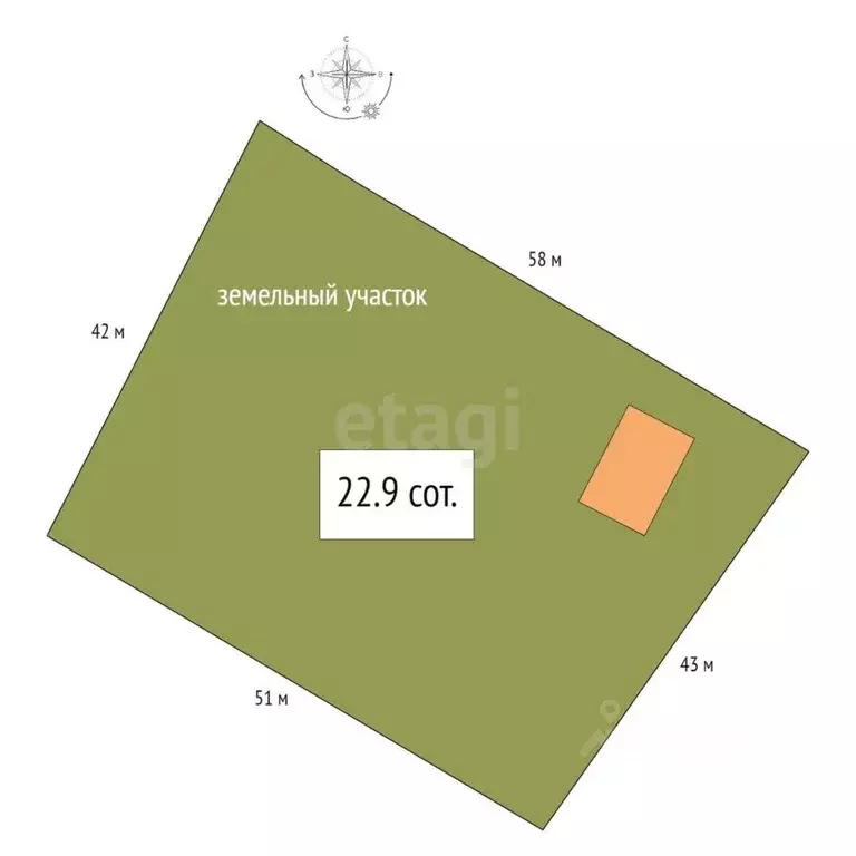 Дом в Алтай, Майминский район, с. Бирюля Окаинская ул., 17 (59 м) - Фото 1