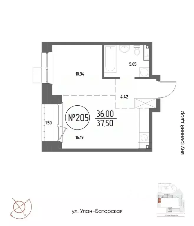 1-к кв. Иркутская область, Иркутск Макс жилой комплекс (37.5 м) - Фото 0
