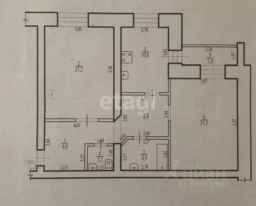 2-к кв. Забайкальский край, Чита ул. Нечаева, 68 (75.8 м) - Фото 2