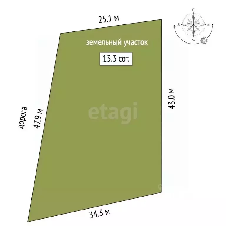 Участок в Свердловская область, Заречный муниципальный округ, с. ... - Фото 2