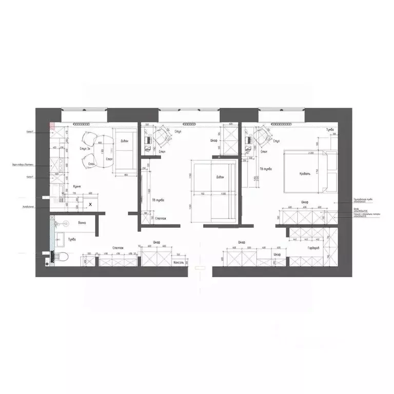 2-к кв. Оренбургская область, Оренбург Ростоши Премьер мкр,  (66.5 м) - Фото 2