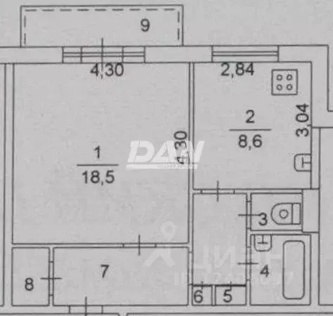 1-к кв. Челябинская область, Челябинск ул. 250-летия Челябинска, 17 ... - Фото 2