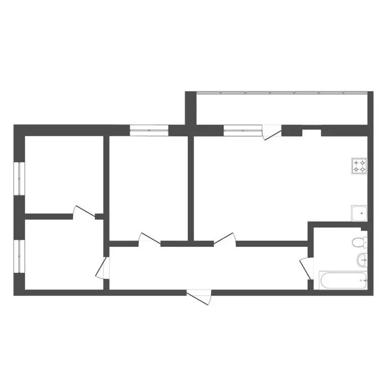 2-к кв. Тюменская область, Тюмень Ямская ул., 159с1/4 (53.65 м) - Фото 1