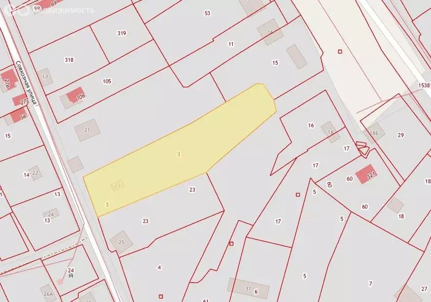 Участок в село Морозово, Совхозная улица, 23 (30 м) - Фото 1