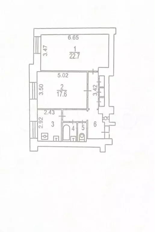 2-к. квартира, 63 м, 4/8 эт. - Фото 0