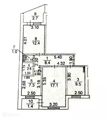 Продаётся 3-к квартира, 58 м - Фото 1