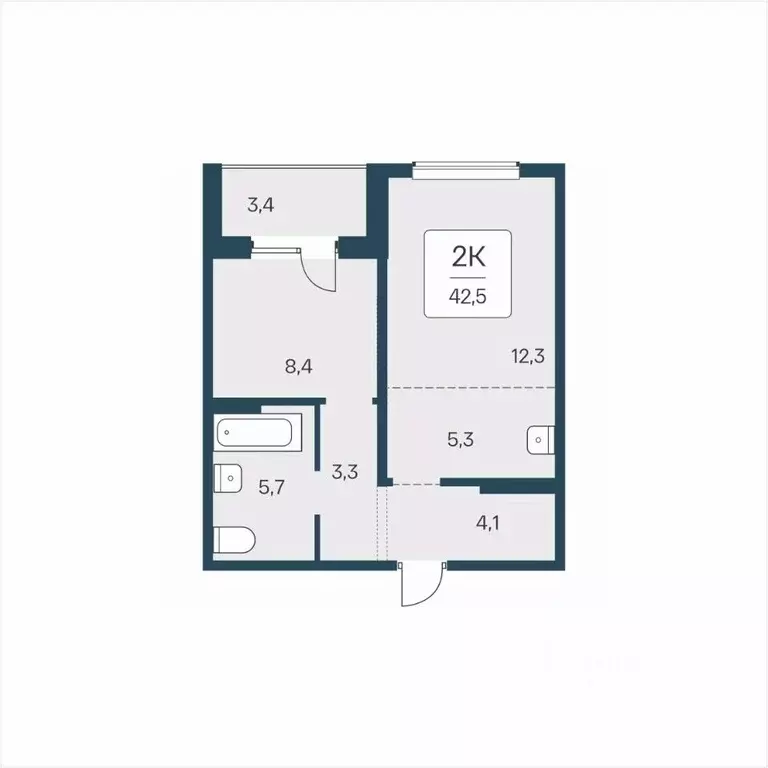 2-к кв. Новосибирская область, Новосибирск ул. Сибиряков-Гвардейцев, ... - Фото 1