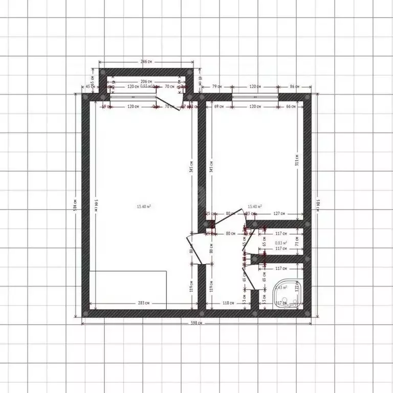 1-к кв. Иркутская область, Иркутск ул. Василия Ледовского, 1 (30.3 м) - Фото 2