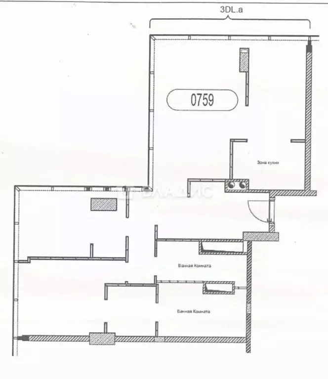 3-к кв. Москва 1-й Красногвардейский проезд, 22с2 (126.0 м) - Фото 1