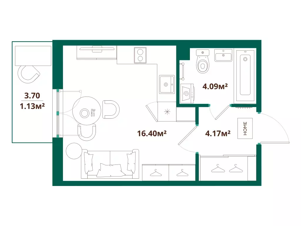 Продаётся квартира-студия, 24.4 м - Фото 0
