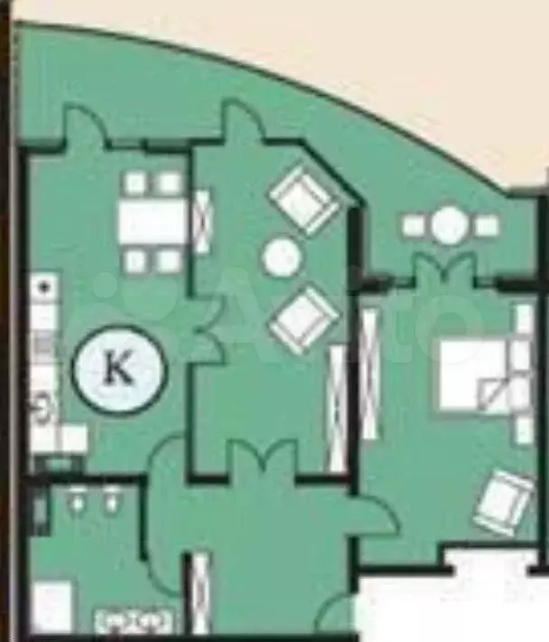 2-к. квартира, 90 м, 20/25 эт. - Фото 0