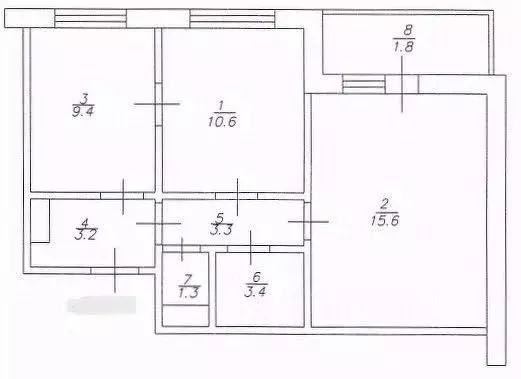 2-к кв. Татарстан, Казань ул. Александра Курынова, 6к2 (46.9 м) - Фото 2