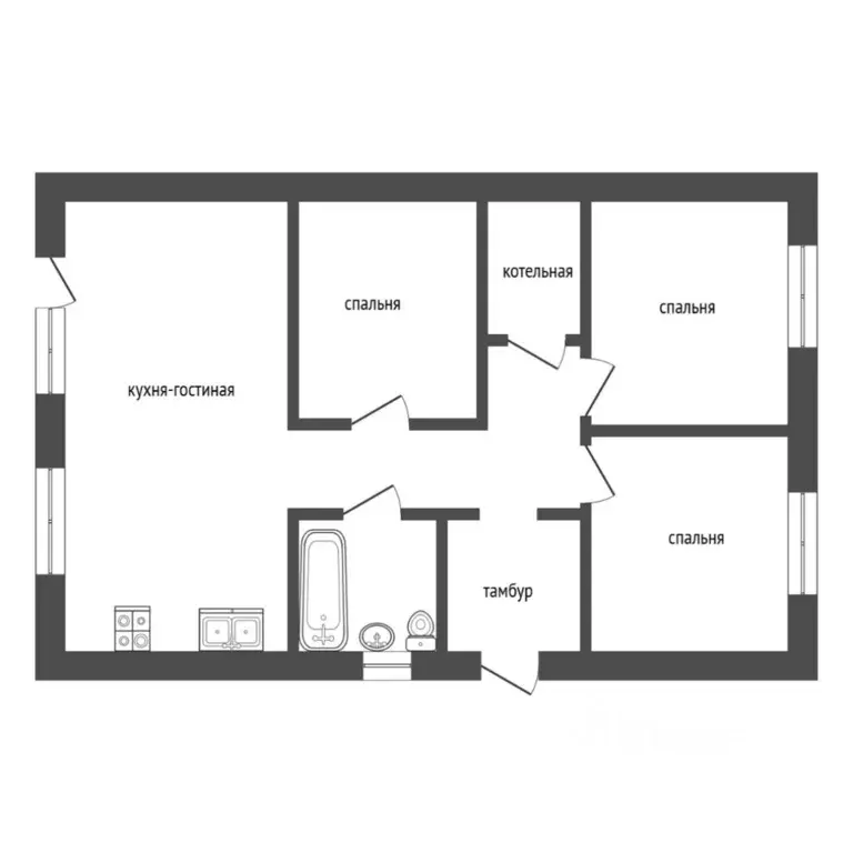 Коттедж в Тюменская область, Тюмень Строитель-1 СНТ, ул. Ягодная (85 ... - Фото 2