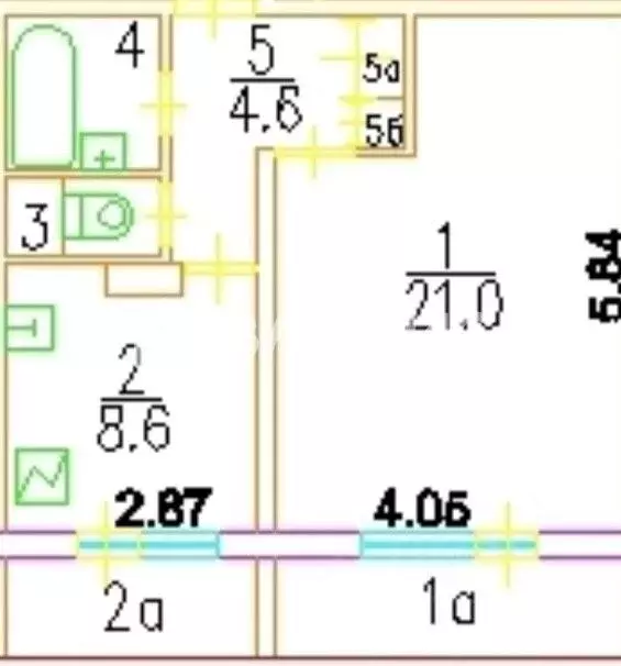 1-к кв. Москва Старобитцевская ул., 21К3 (39.0 м) - Фото 2