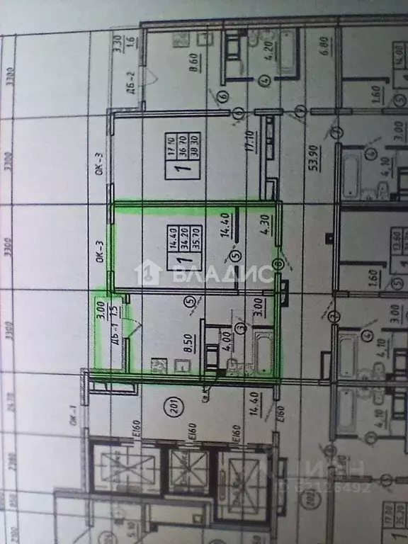 1-к кв. Санкт-Петербург ул. Чарушинская, 10 (34.1 м) - Фото 2