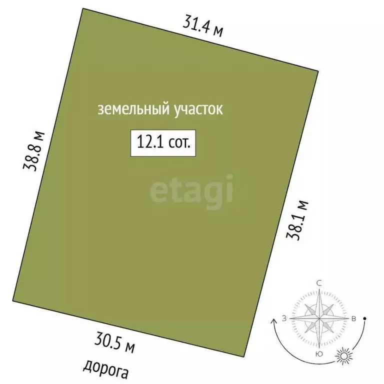 Участок в Тюменская область, Нижнетавдинский муниципальный округ, с. ... - Фото 2
