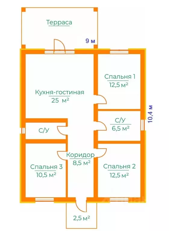 Коттедж в Свердловская область, Сысертский муниципальный округ, пос. ... - Фото 0