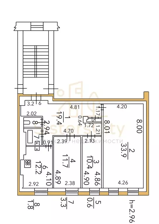 Продаётся 3-к квартира, 93.3 м - Фото 1