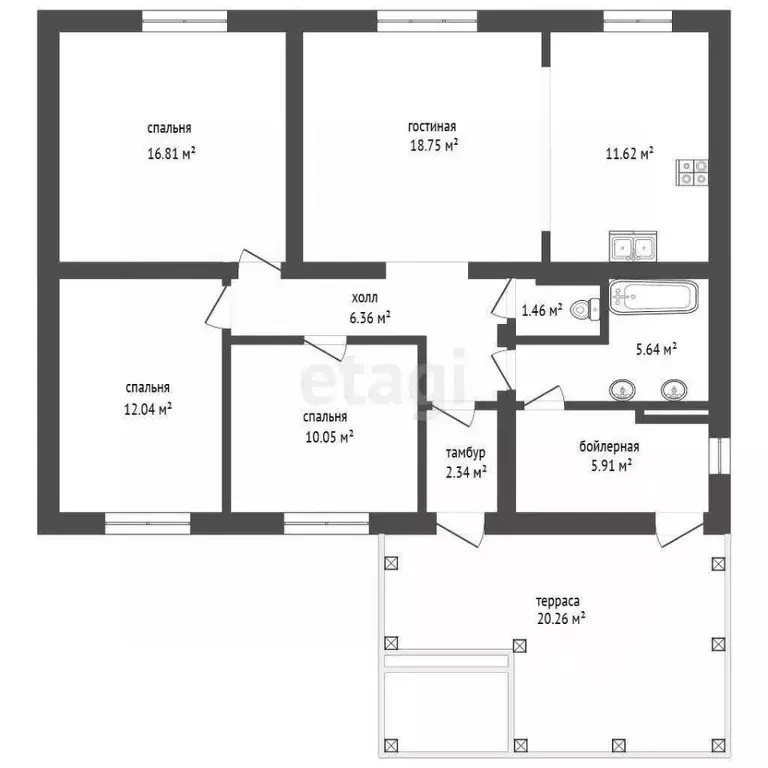 Дом в Ярославская область, Ярославский муниципальный округ, д. ... - Фото 1