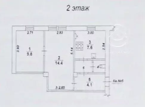 2-к кв. Воронежская область, Воронеж Одесская ул., 66 (38.5 м) - Фото 2
