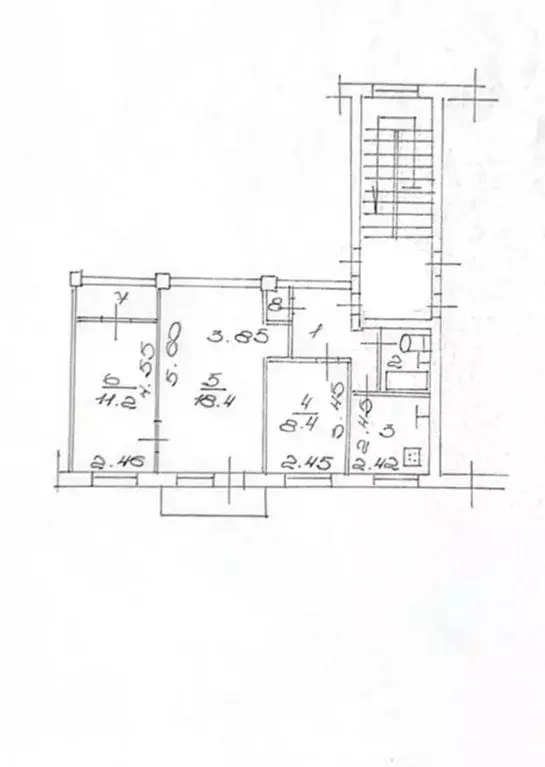 3-к кв. Калужская область, Калуга ул. Ленина, 38 (55.6 м) - Фото 2