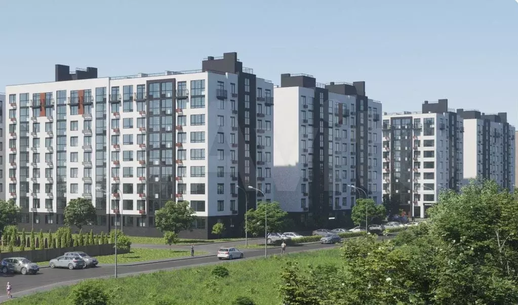1-к. квартира, 33,9 м, 3/9 эт. - Фото 0
