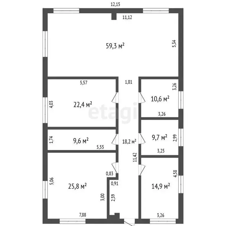 Дом в Троицк, улица 30 лет ВЛКСМ (186.4 м) - Фото 1