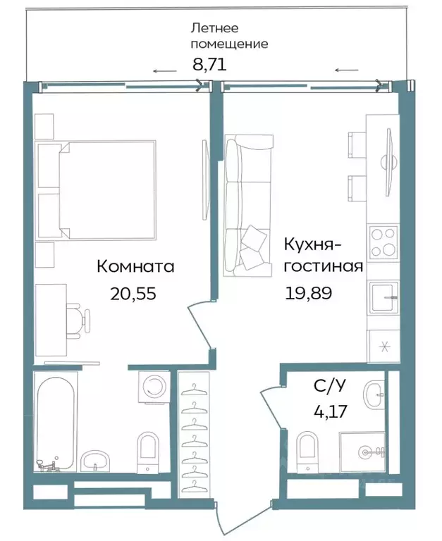 2-к кв. Крым, Саки ул. Морская (53.32 м) - Фото 1