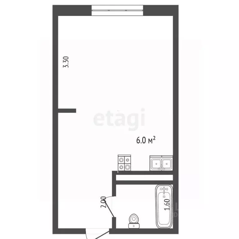 Студия Ростовская область, Ростов-на-Дону Новое Поселение мкр, ул. 8 ... - Фото 1