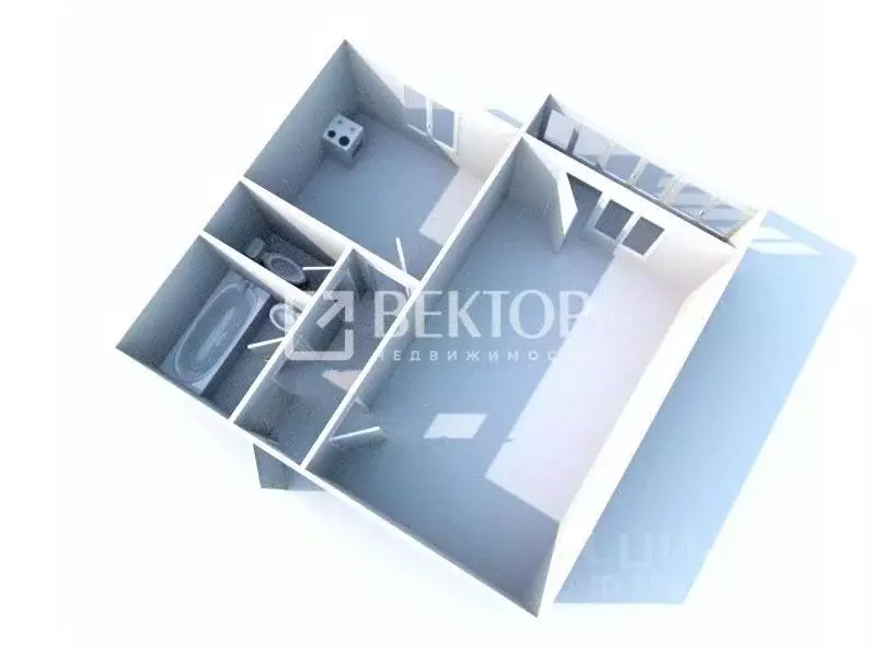1-к кв. Костромская область, Кострома ул. Ленина, 82 (41.0 м) - Фото 2