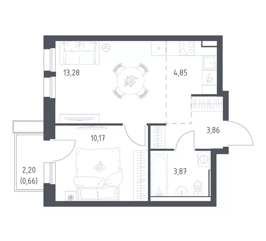 1-комнатная квартира: Балашиха, микрорайон Авиаторов, улица Колдунова, ... - Фото 1