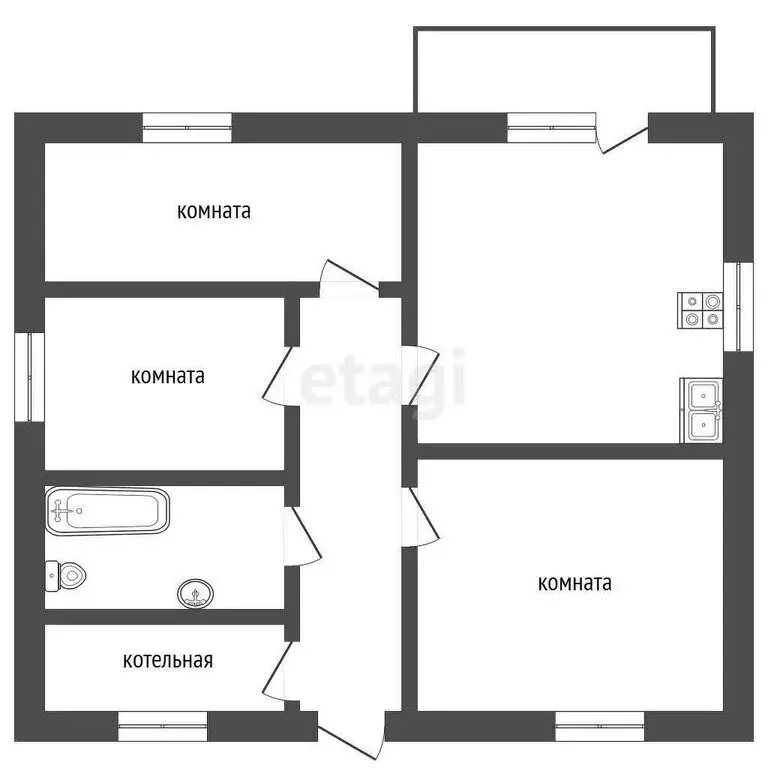 Дом в Заводоуковск, улица Ветеранов Труда (113.6 м) - Фото 1