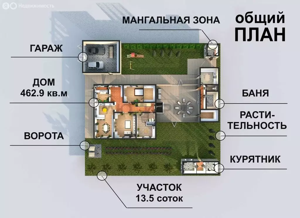 Дом в село Булгаково, бульвар Габдрахмана Кадырова, 75/1 (306.8 м) - Фото 1