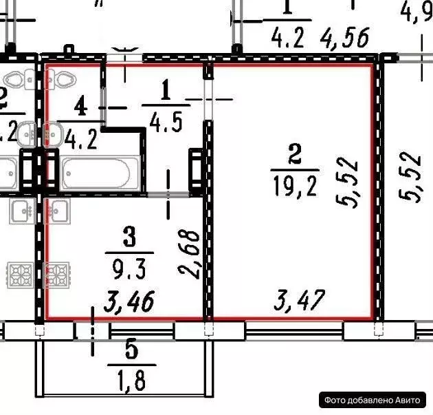 1-к кв. Омская область, Омск проезд 4-й Амурский, 11 (37.0 м) - Фото 1