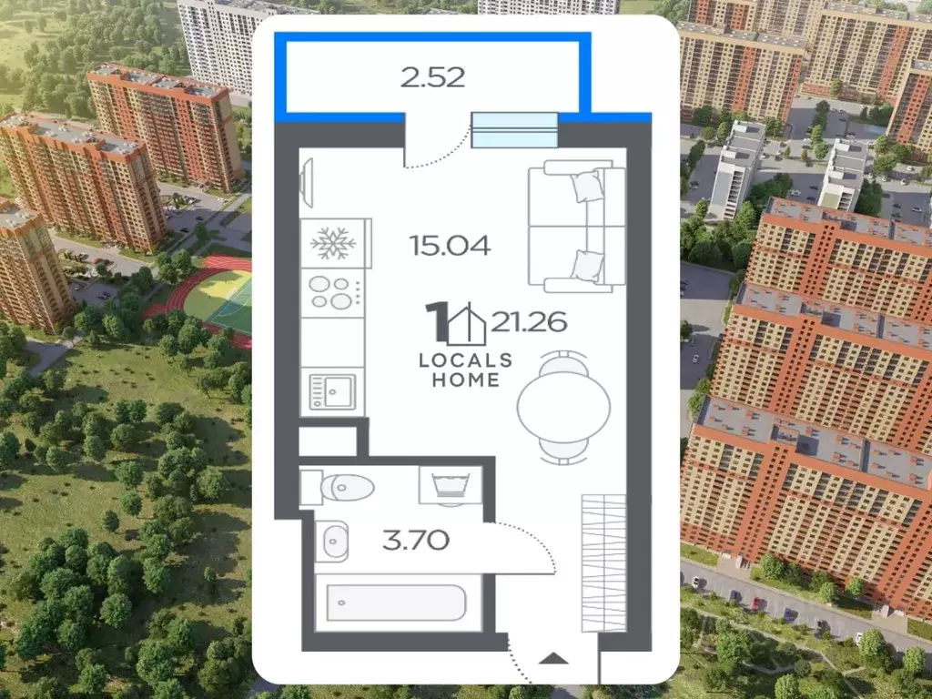 Студия Рязанская область, Рязанский муниципальный округ, с. Дядьково ... - Фото 1