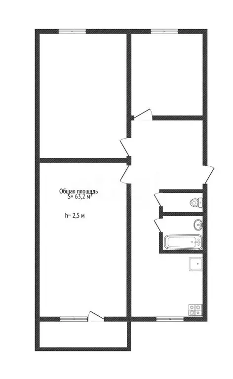 3-комнатная квартира: Бийск, улица Михаила Митрофанова, 37 (63.2 м) - Фото 1