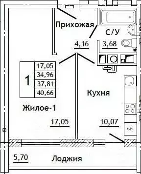 1-к кв. Смоленская область, Смоленский муниципальный округ, д. ... - Фото 1
