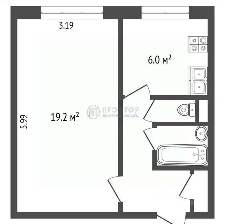 1-к кв. Москва Тарусская ул., 8 (33.1 м) - Фото 2