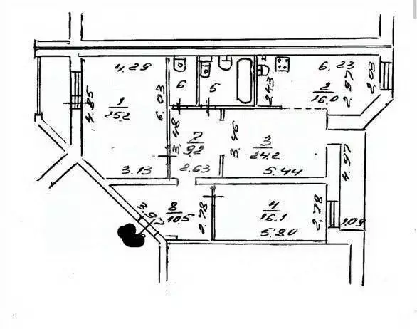 3-к кв. Коми, Сыктывкар ул. Морозова, 104 (110.8 м) - Фото 2