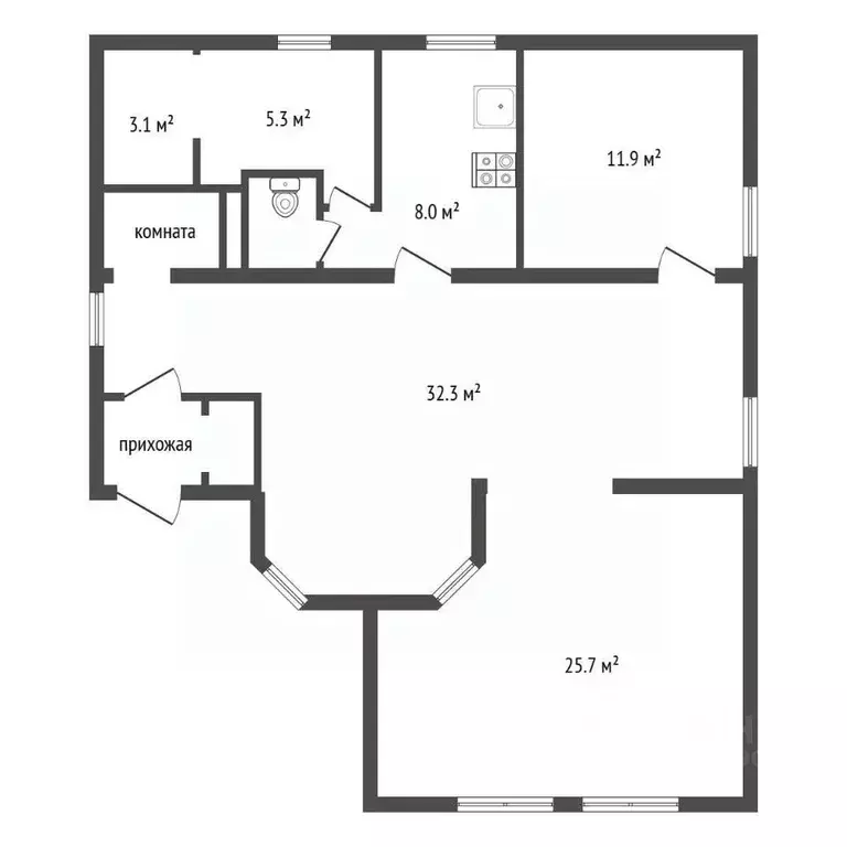 Дом в Воронежская область, Семилуки Звездная ул., 38 (140 м) - Фото 1