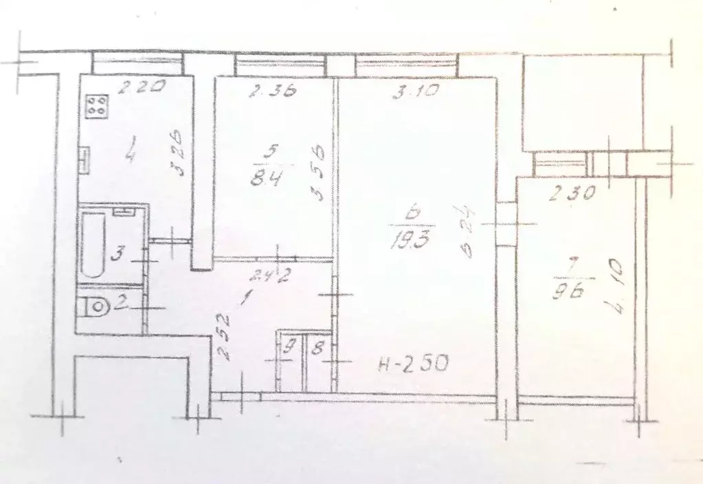 3-к кв. Волгоградская область, Волгоград Невская ул., 12а (53.7 м) - Фото 2