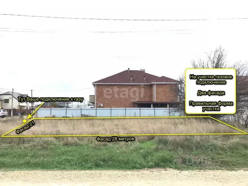 Участок в Краснодарский край, Анапа муниципальный округ, с. Витязево ... - Фото 1