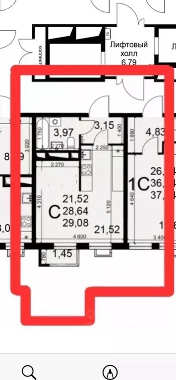 Студия Тульская область, Тула ул. Федора Смирнова, 2к1 (29.0 м) - Фото 2