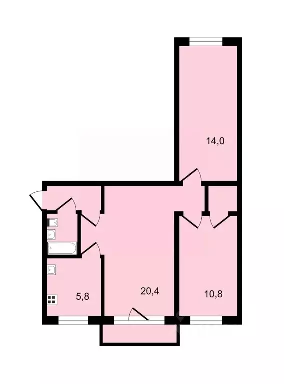 3-к кв. Владимирская область, Владимир Тракторная ул., 14 (58.6 м) - Фото 1